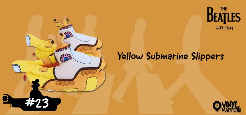 Quirky Beatles Gifts for Friends Yellow Submarine Slippers 